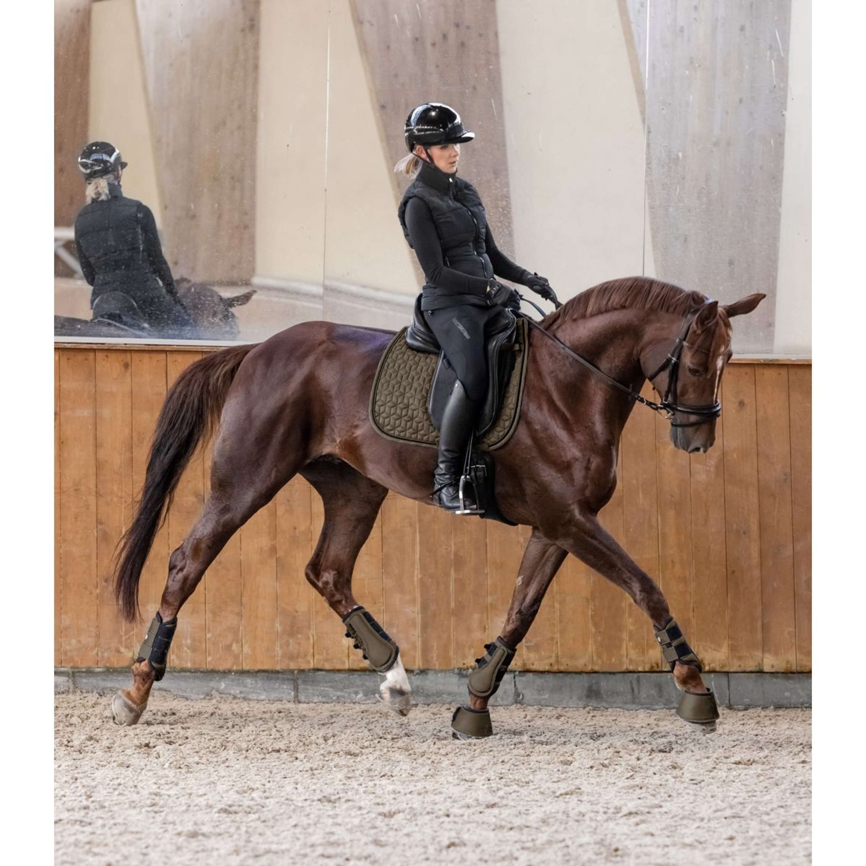 Waldhausen Beenbeschermers Comfort Fit Groen/Bruin