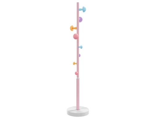 VIDAXL - Porte manteau Porte-manteau rose 172 cm fer enduit de poudre