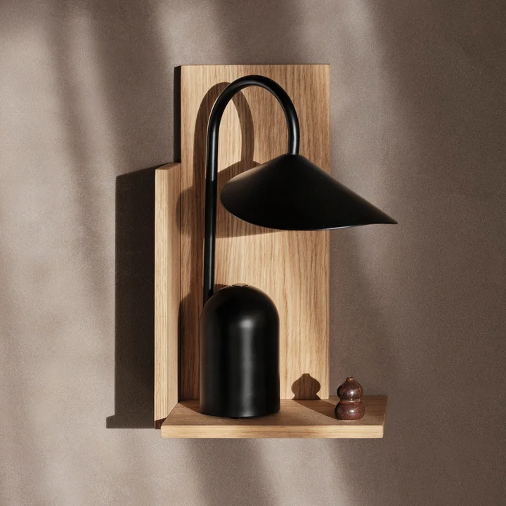 Ferm Living - Stagger Wandregal, 20 x 32 cm, Eiche geölt