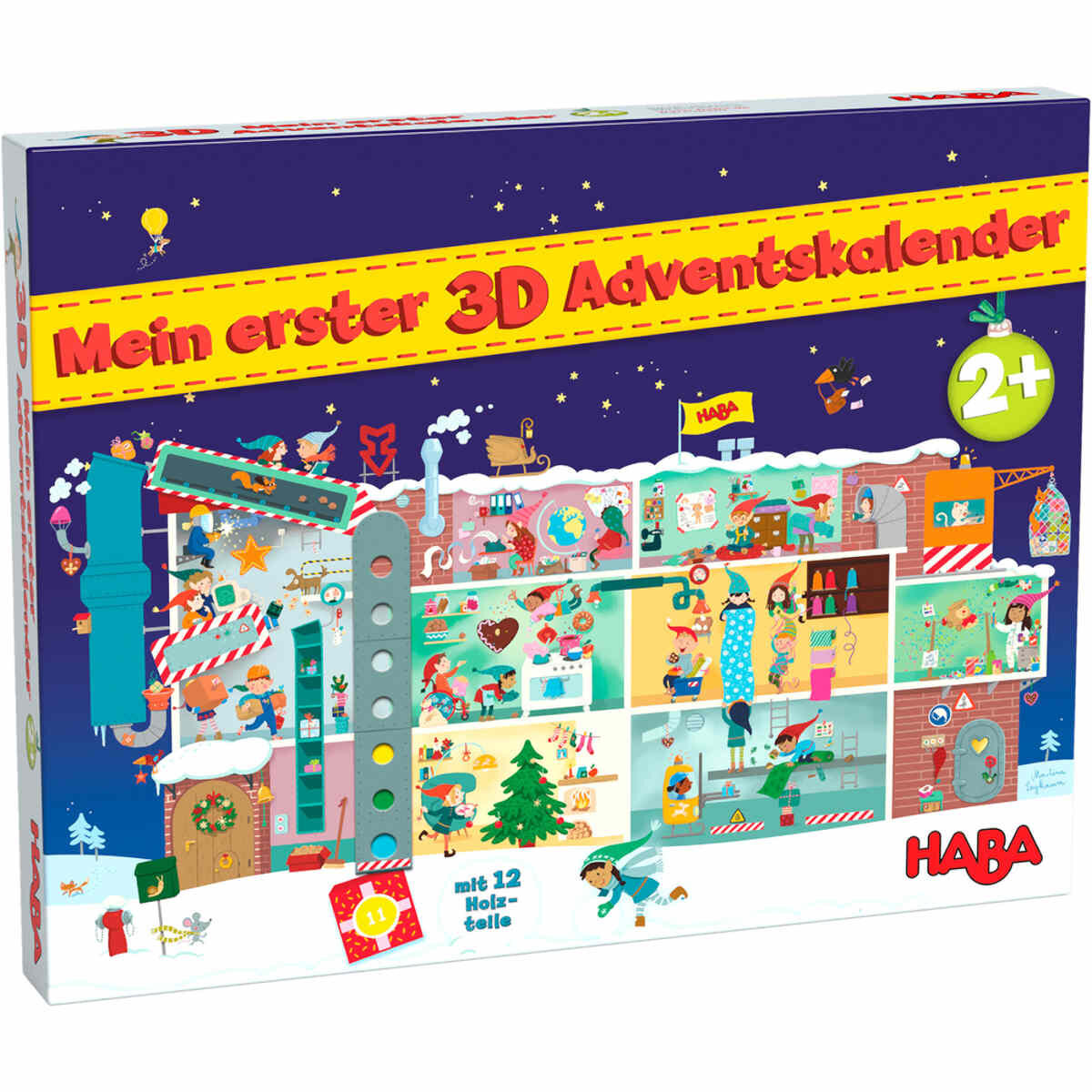 Haba Haba Mein erster 3D-Adventskalender In der Weihnachtsfabrik