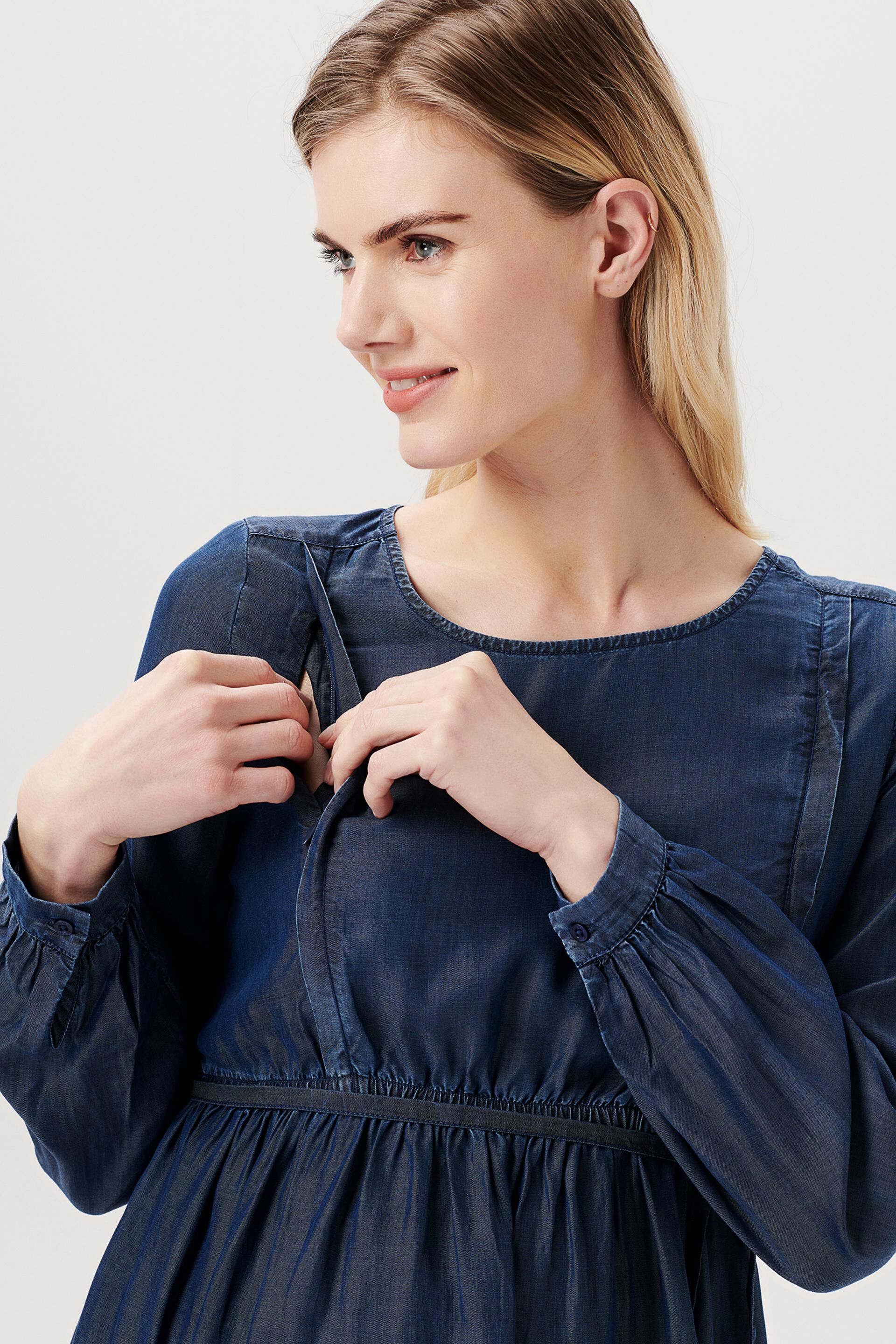 Robe style denim à fonction d’allaitement, TENCEL™