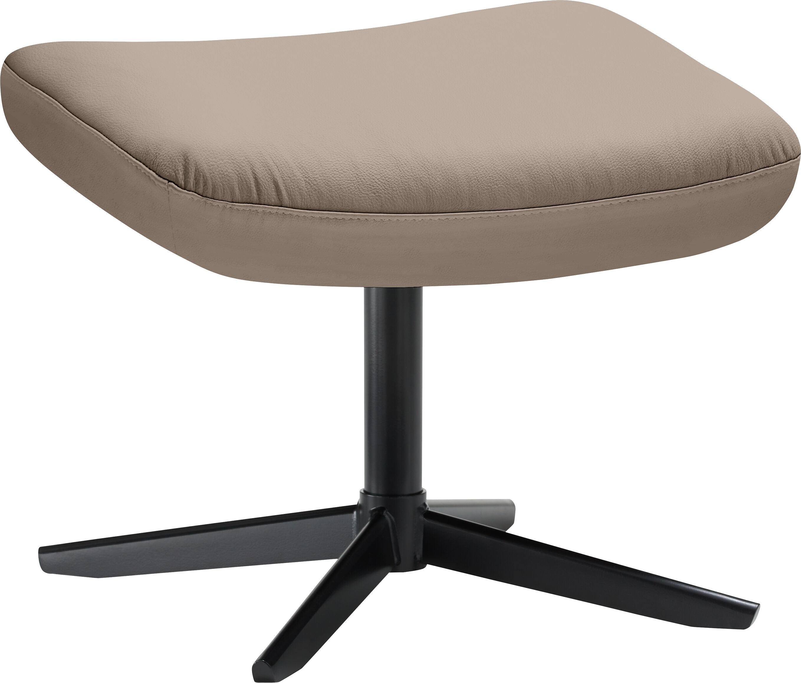 ELVY Hocker - Taupe / B: 55.0 cm x T: 40.0 cm x H: 45.5 cm