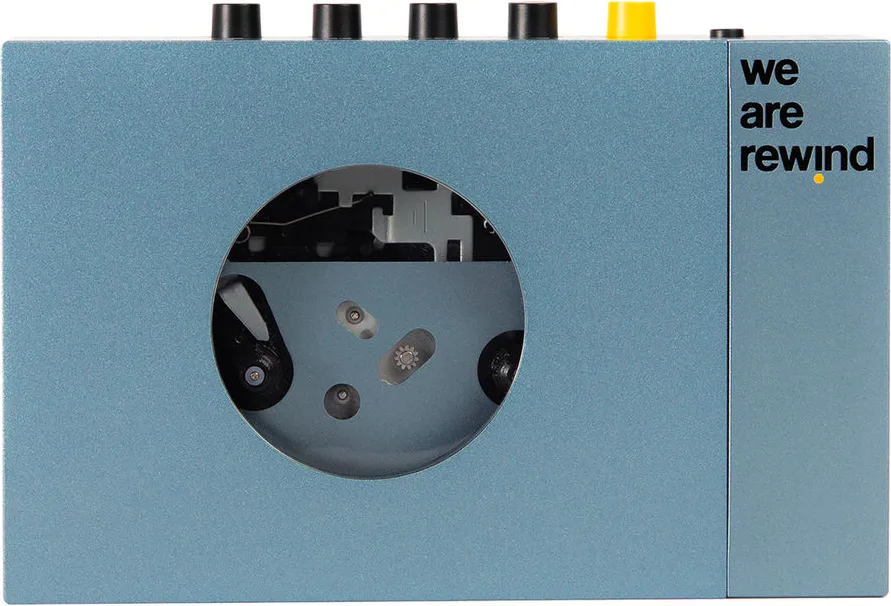 Lecteur Cassette We Are Rewind Bleu Platines cassette