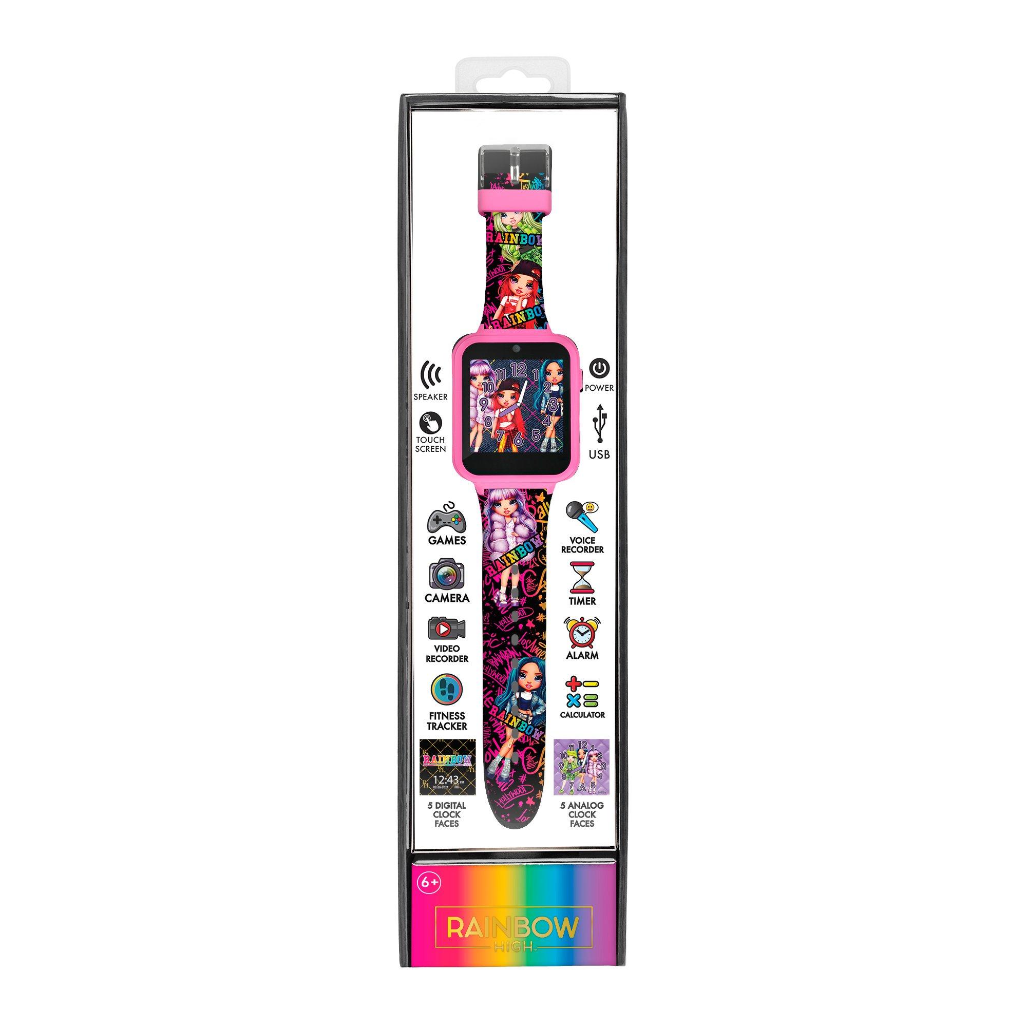 Rainbow High RH Multicoloured Silicone Strap Smart Watch Childrens