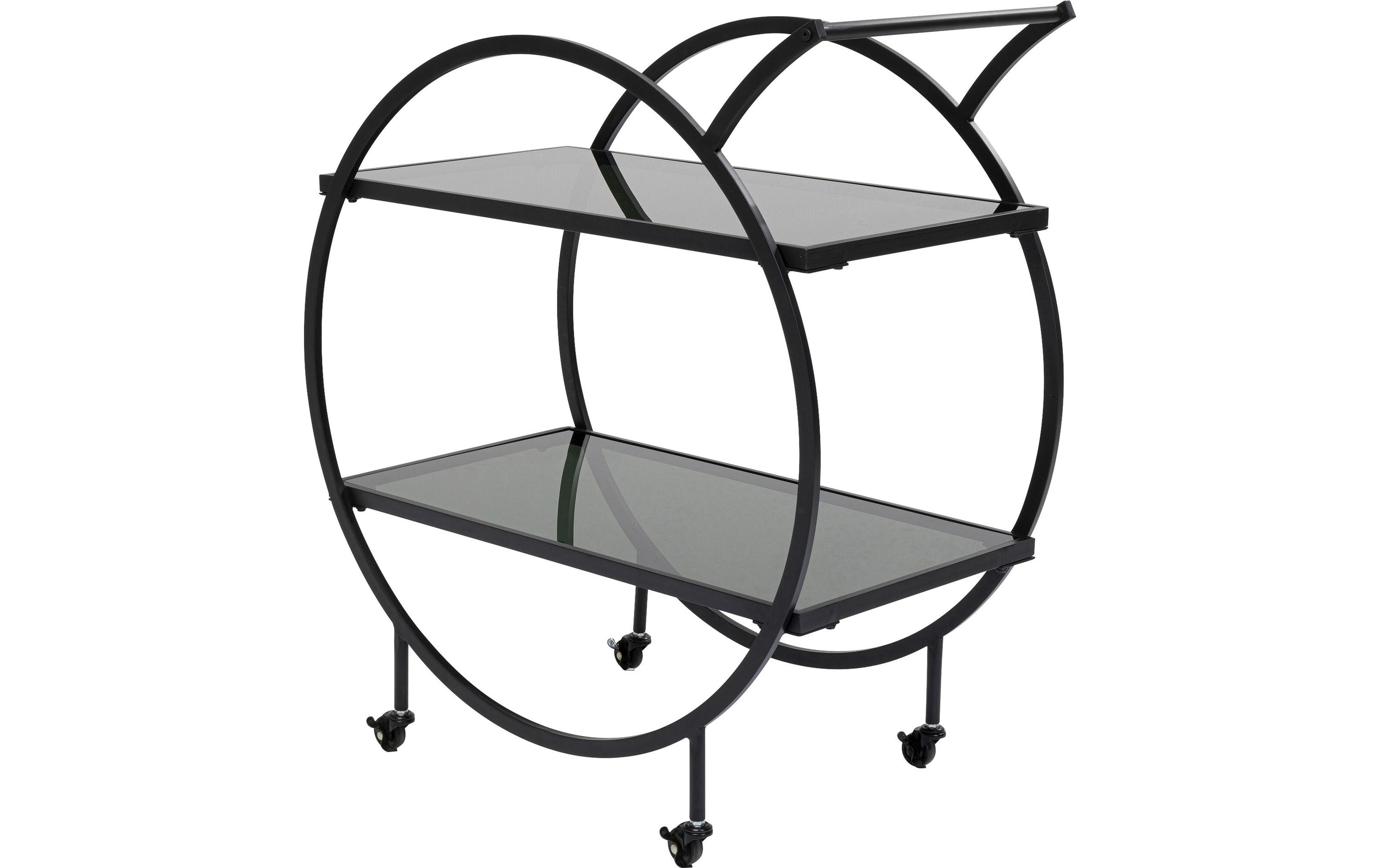 Bartrolley Loft 85 x 74 cm, Schwarz<br>Servierwagen
