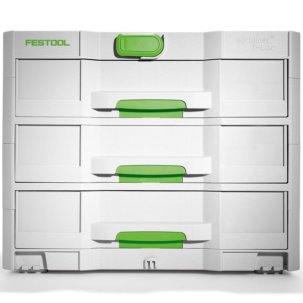 Caixa de armazenamento de gaveta FESTOOL Sortainer T-Loc 3