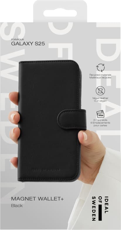 Ideal of Sweden Samsung Galaxy S25 pungetui (sort)