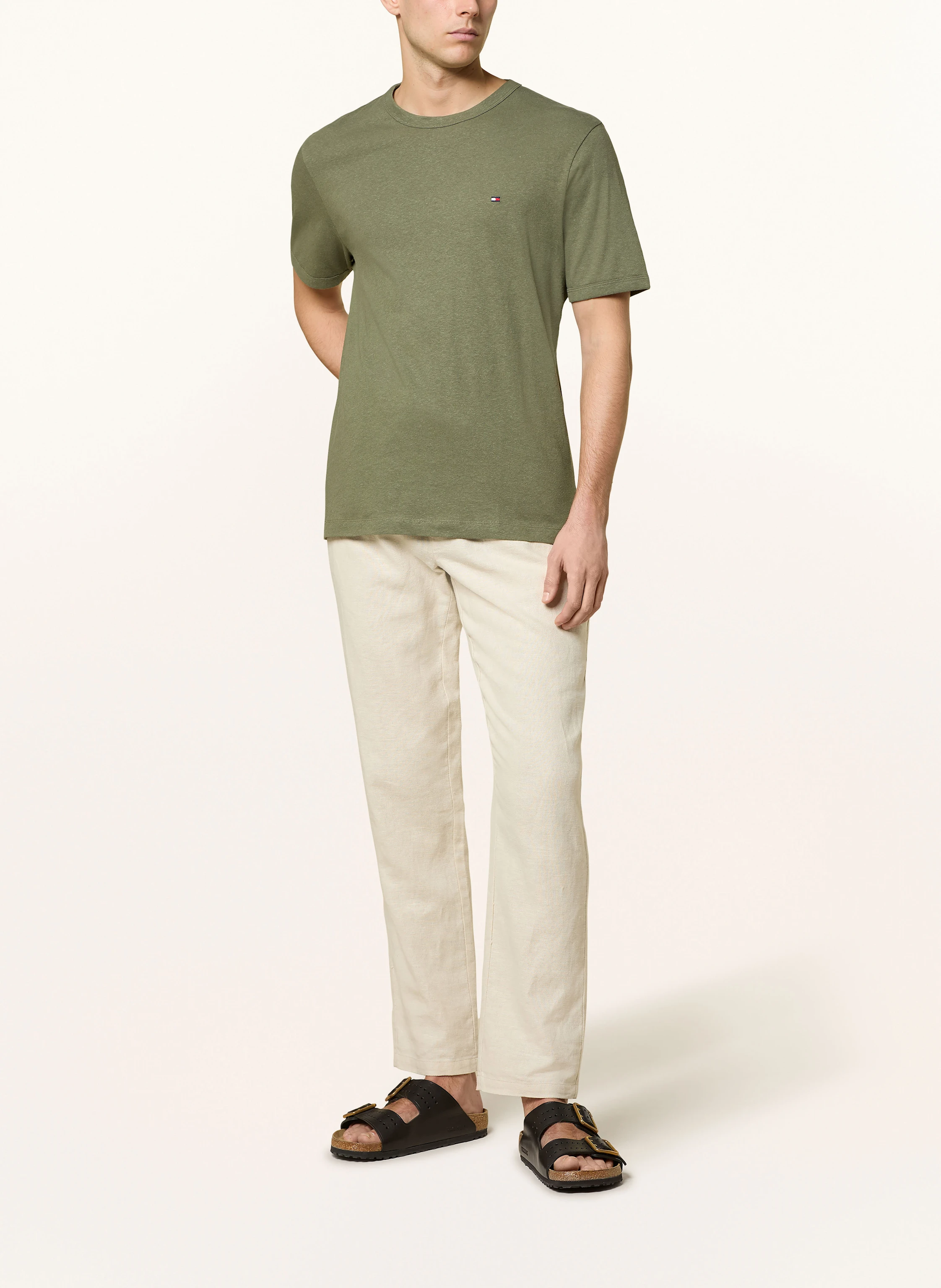 TOMMY HILFIGER T-Shirt mit Leinen