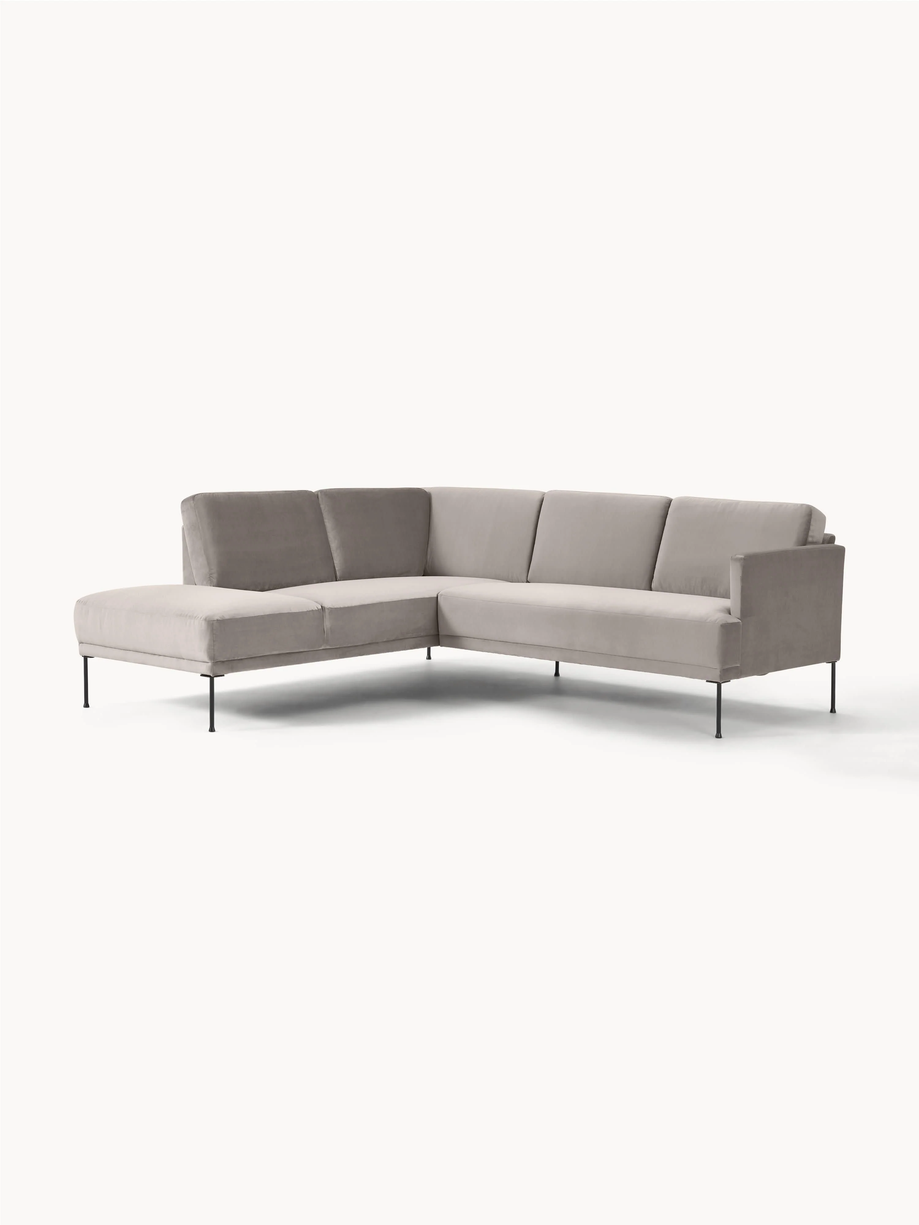 Fluwelen hoekbank Fluente