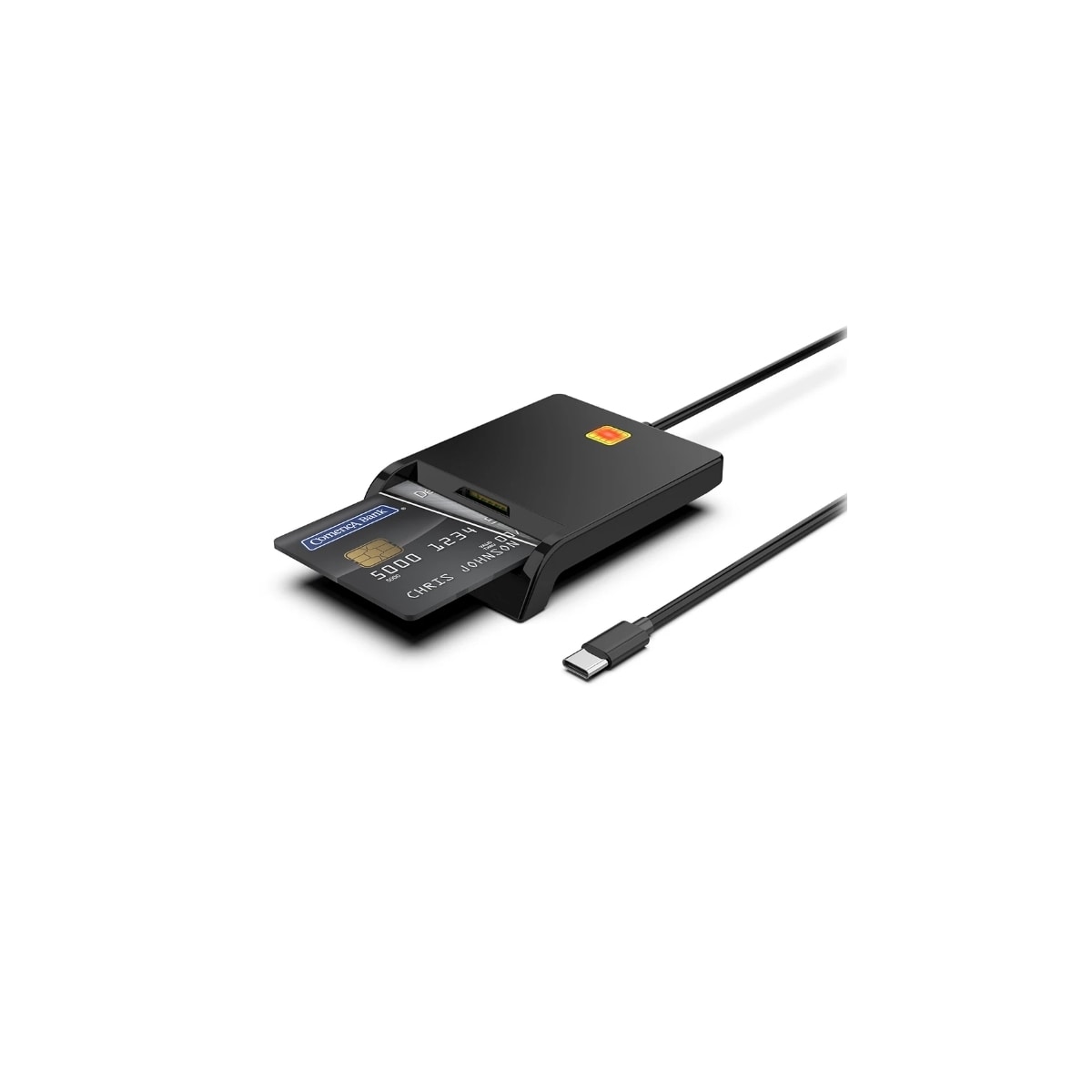 NÖRDIC USB-C Smartkort og SIM-kortleser ISO7816 ID-kort EMV Kredittkort