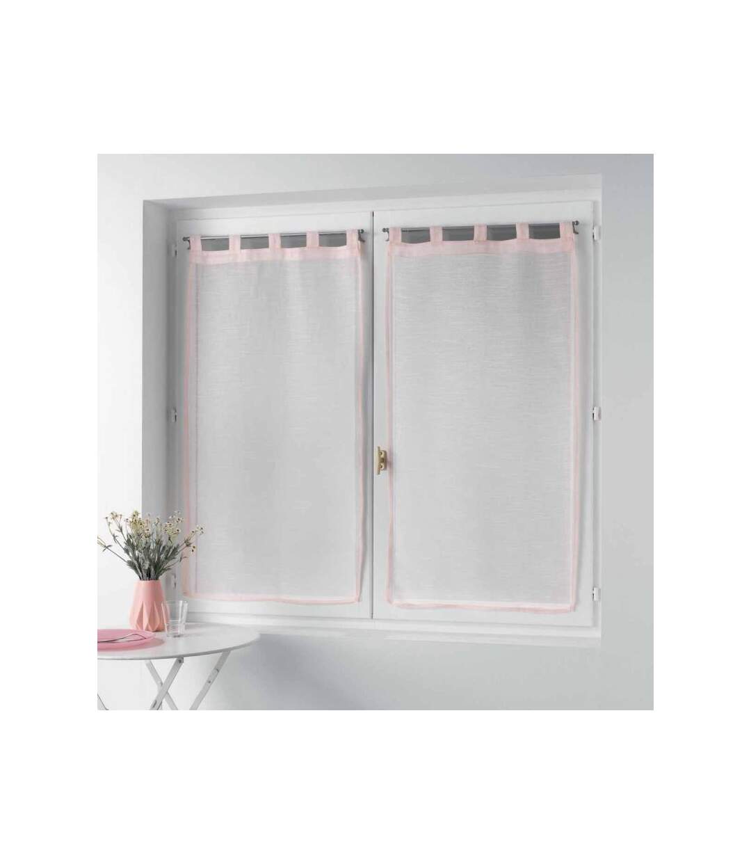 Paire de Voilages Zazy 60x90cm Rose
