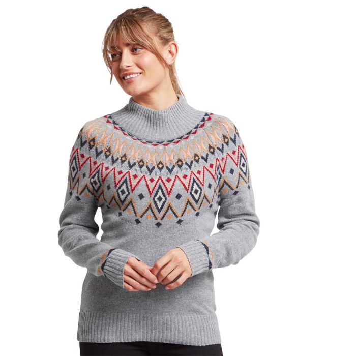 Indu Eco Mock Neck Women sweater