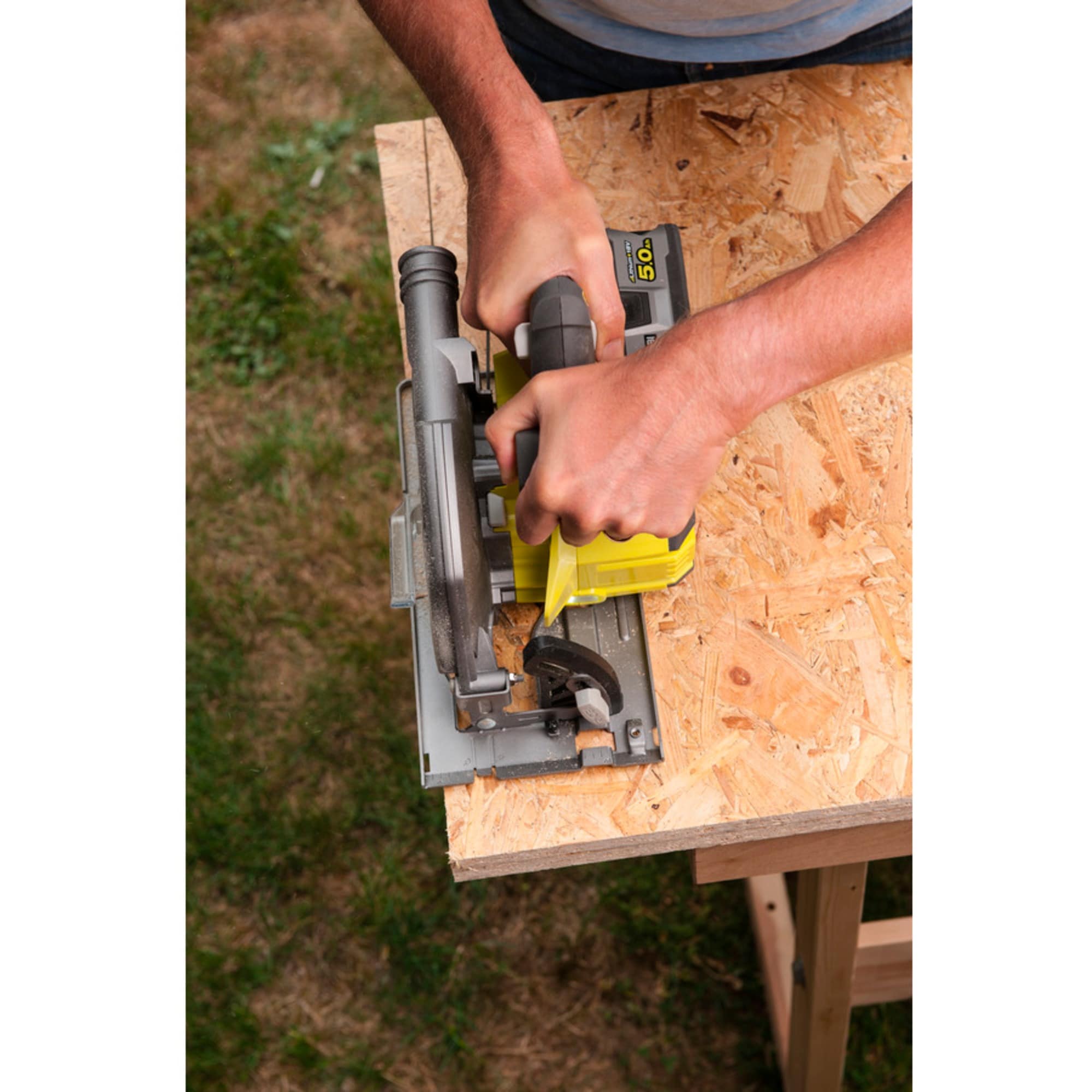 Ryobi Handkreissäge ONE+ Akku-Handkreissäge R18CS7-0, 18Volt