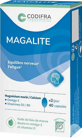 Magalite Complément Alimentaire Fatigue Et Nervosité 40 Capsules