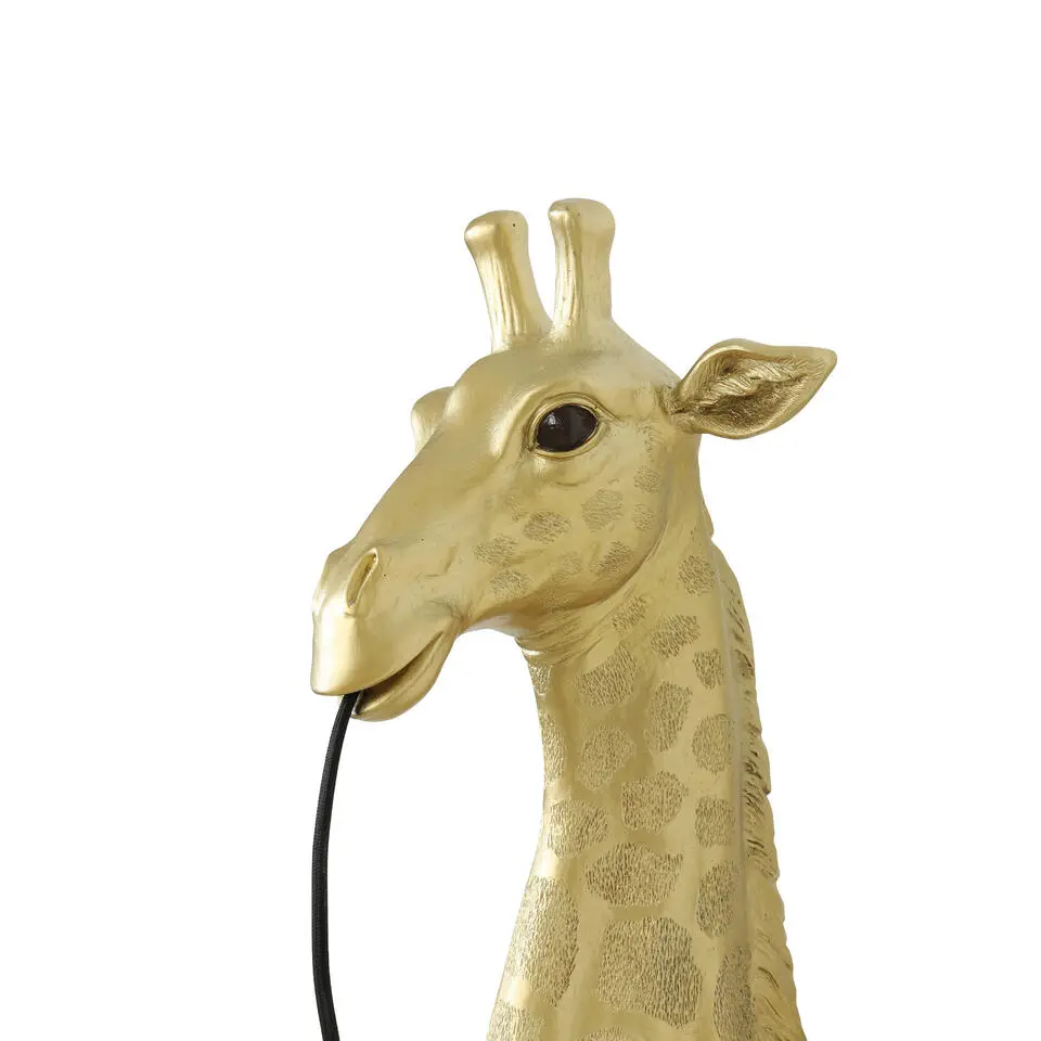 Wandlamp Giraffe - Goud - 20,5x19x61cm