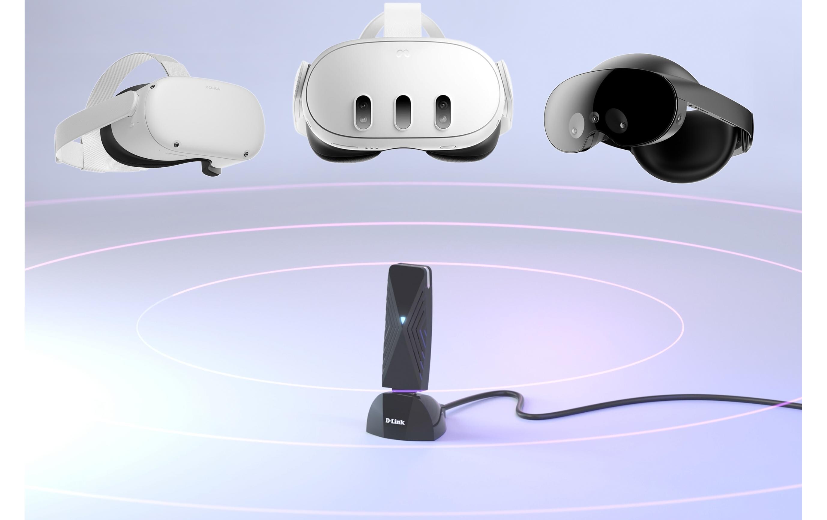 WLAN-AX USB-Stick VR Air Bridge DWA-F18Lebendige VR mit 360°-Bewegungsfreiheit