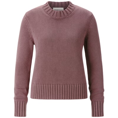 Damen-Baumwollpullover, Mauve