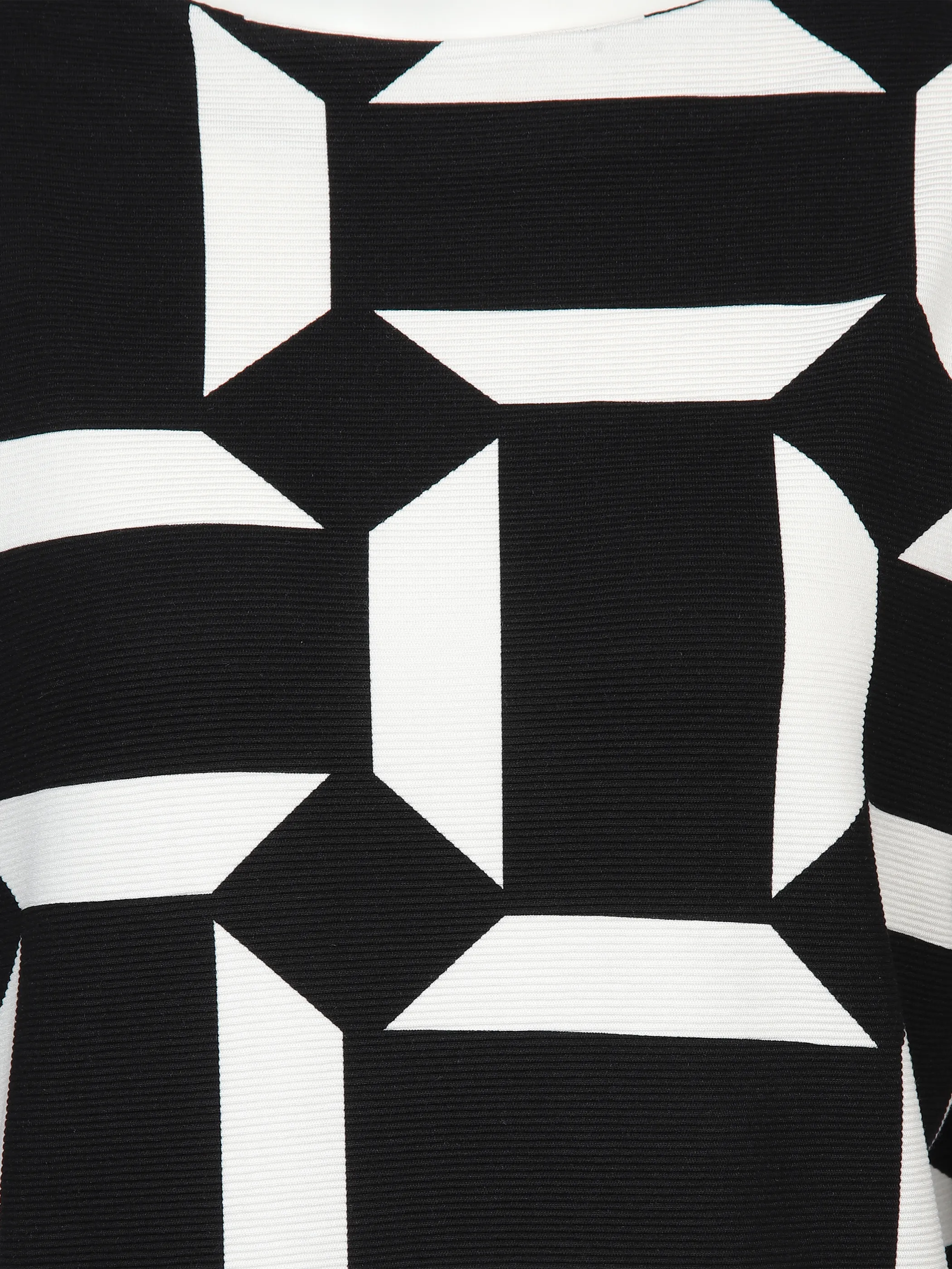 Damen Sweatshirt in Ripp-Optik