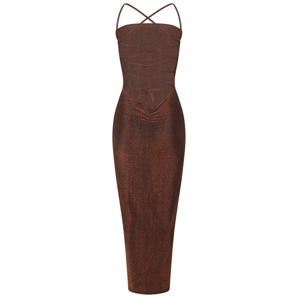 Honeyz Backless Maxi Dress Womens
