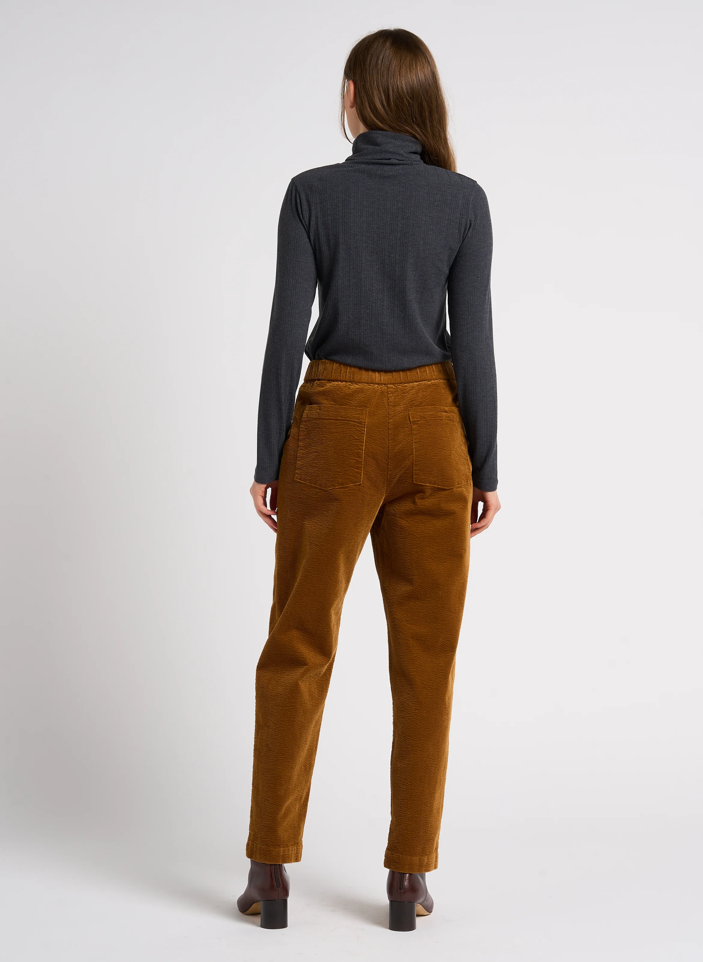 Sous-pull droit col roulé | Gris