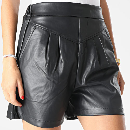 Short Femme Enduit Ella Noir