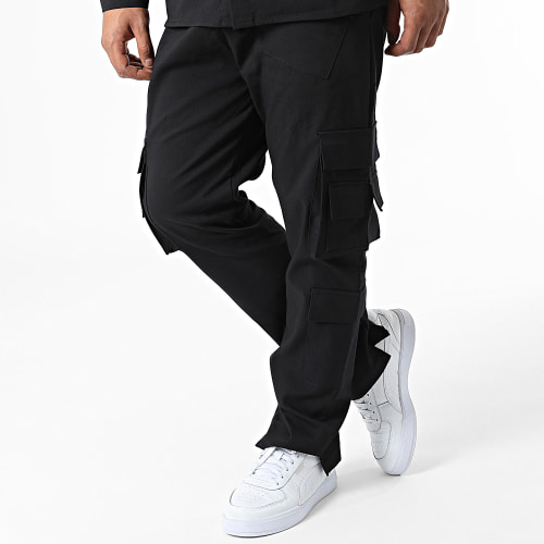 Ensemble Surchemise Et Pantalon Cargo ES-002 Noir