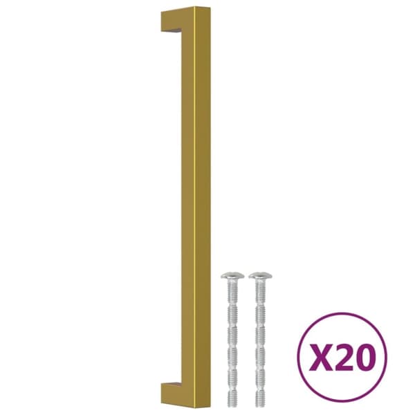 vidaXL Skaphåndtak 20 stk gulv 224 mm rustfritt stål