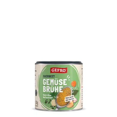 Gemüsebrühe Querbeet: Würz-Booster ohne Zuckerzusatz und Hefeextrakt