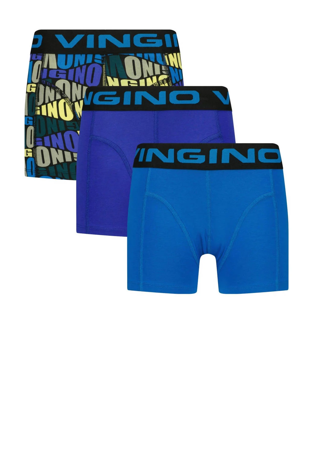 Vingino boxershort - set van 3 blauw/geel