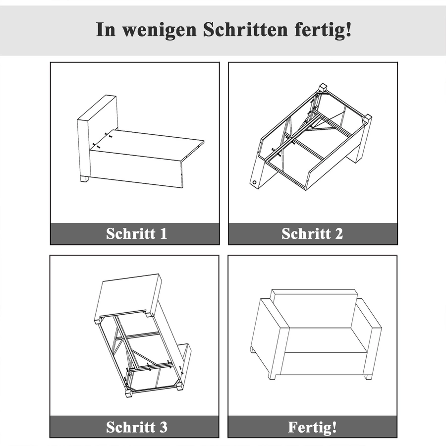 Outsunny Rattan Sofa mit Sitzkissen braun, weiß