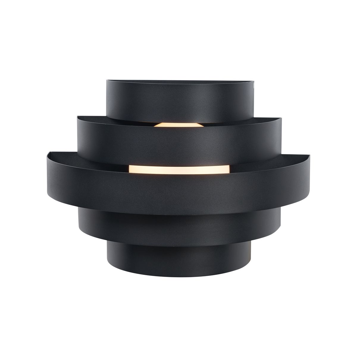 Moderne wandlamp zwart incl. LED 3-staps dimbaar - Lines