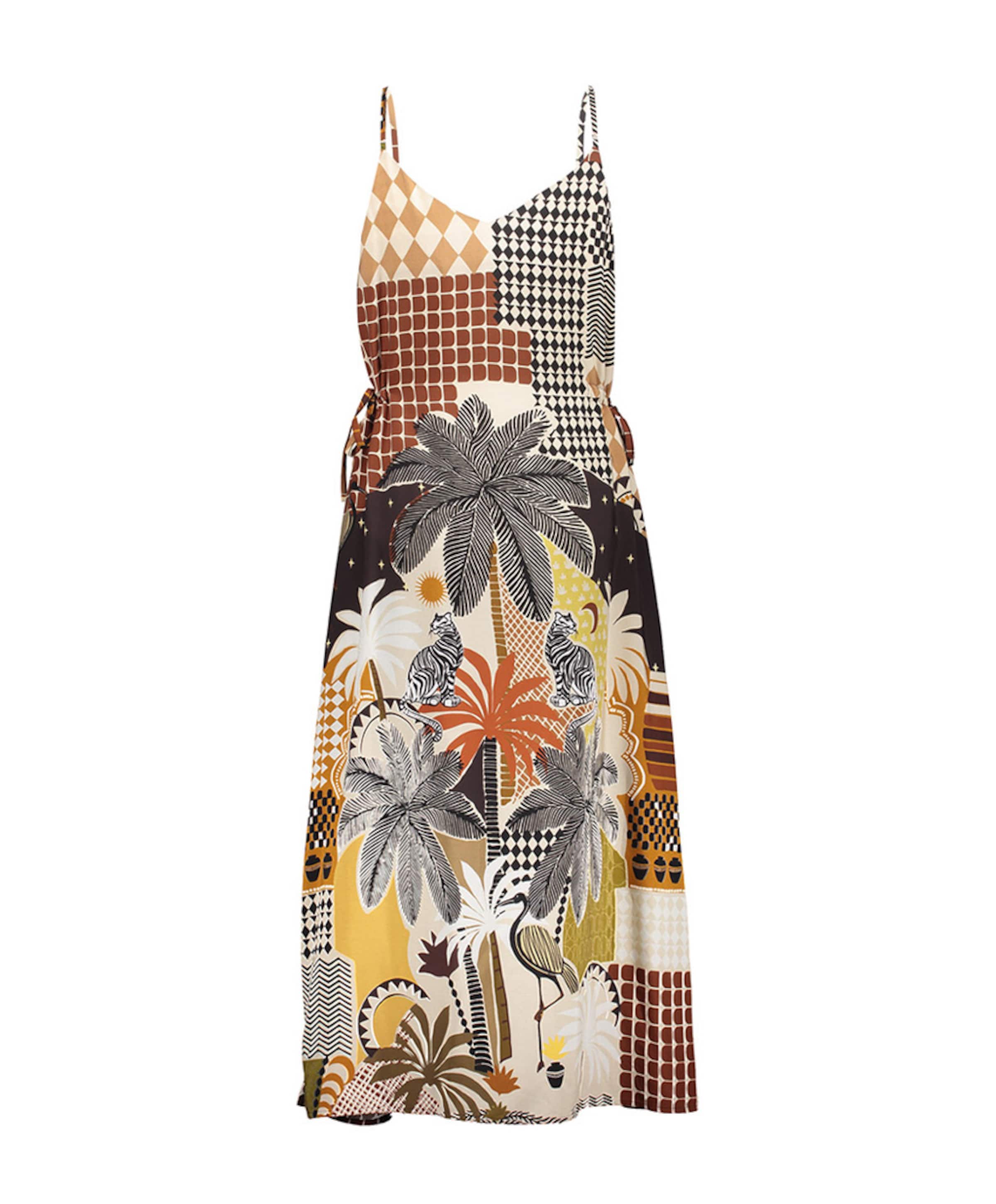 Geisha Dames jurk multicolor
