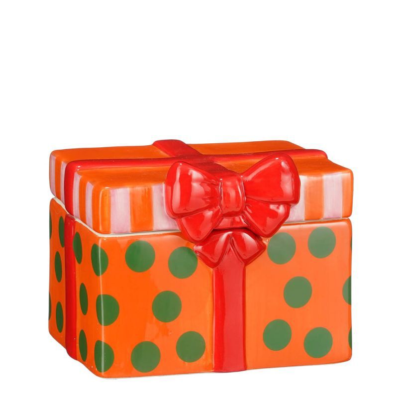 Mica Decorations Cadeau - Kerstdecoratie - Oranje