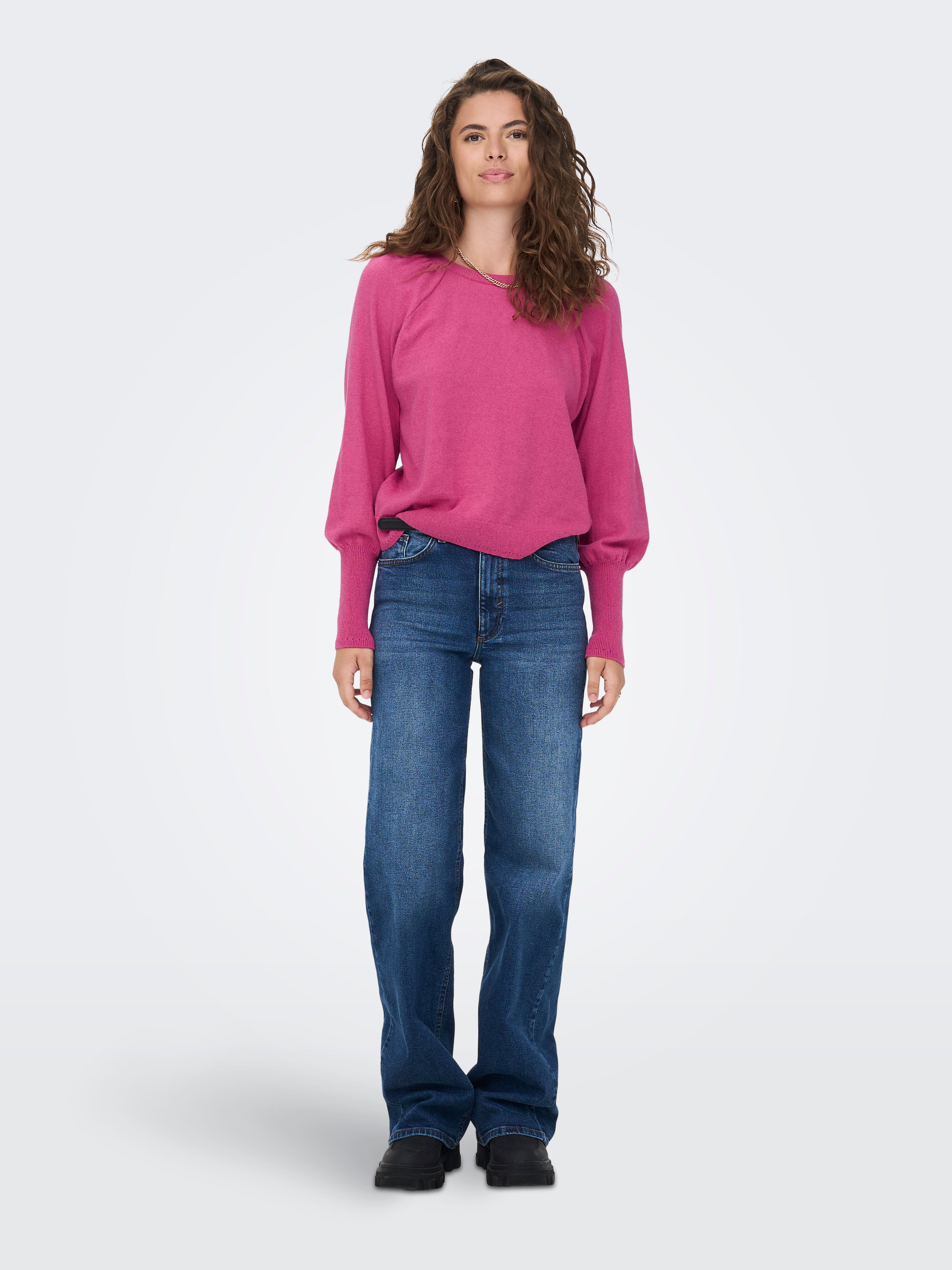ONLASTA Strickpullover Pink Yarrow
