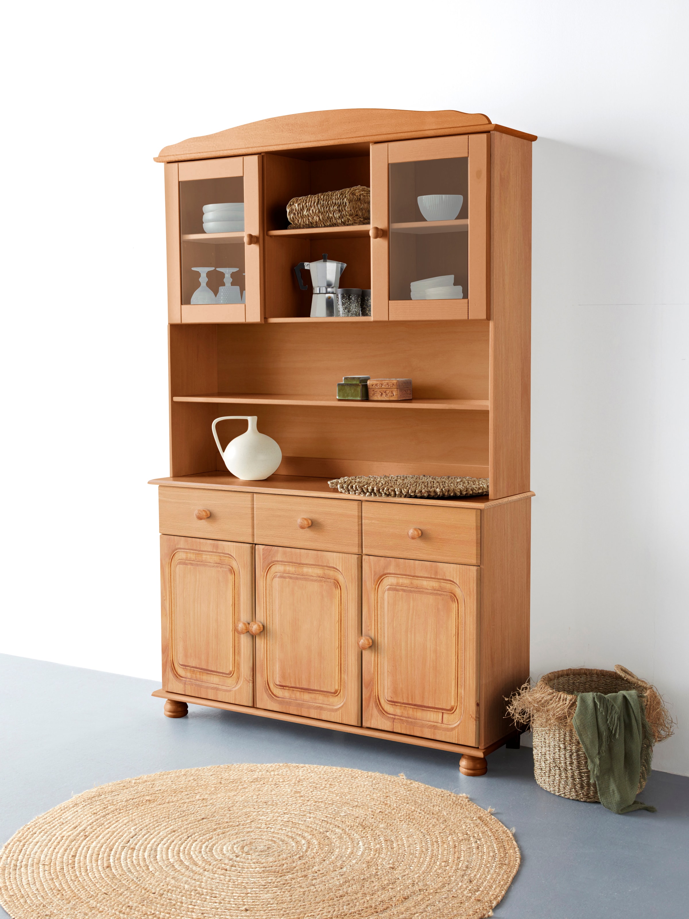 Home affaire Buffet »Mette« 2 Stk. tlg. Mit 2 Schubladen und viel Stauraum hinter 4 Türen, Höhe 181cm