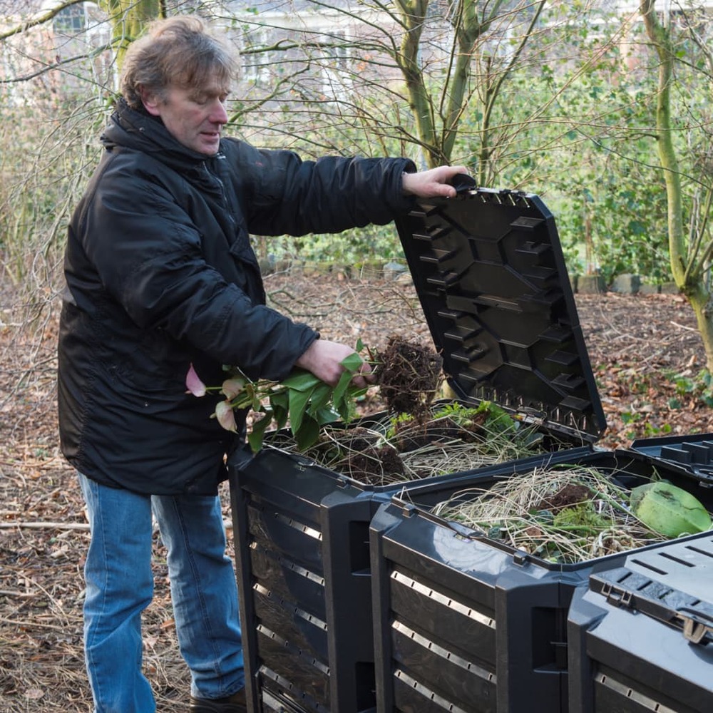 Bac à compost noir 1200 l
