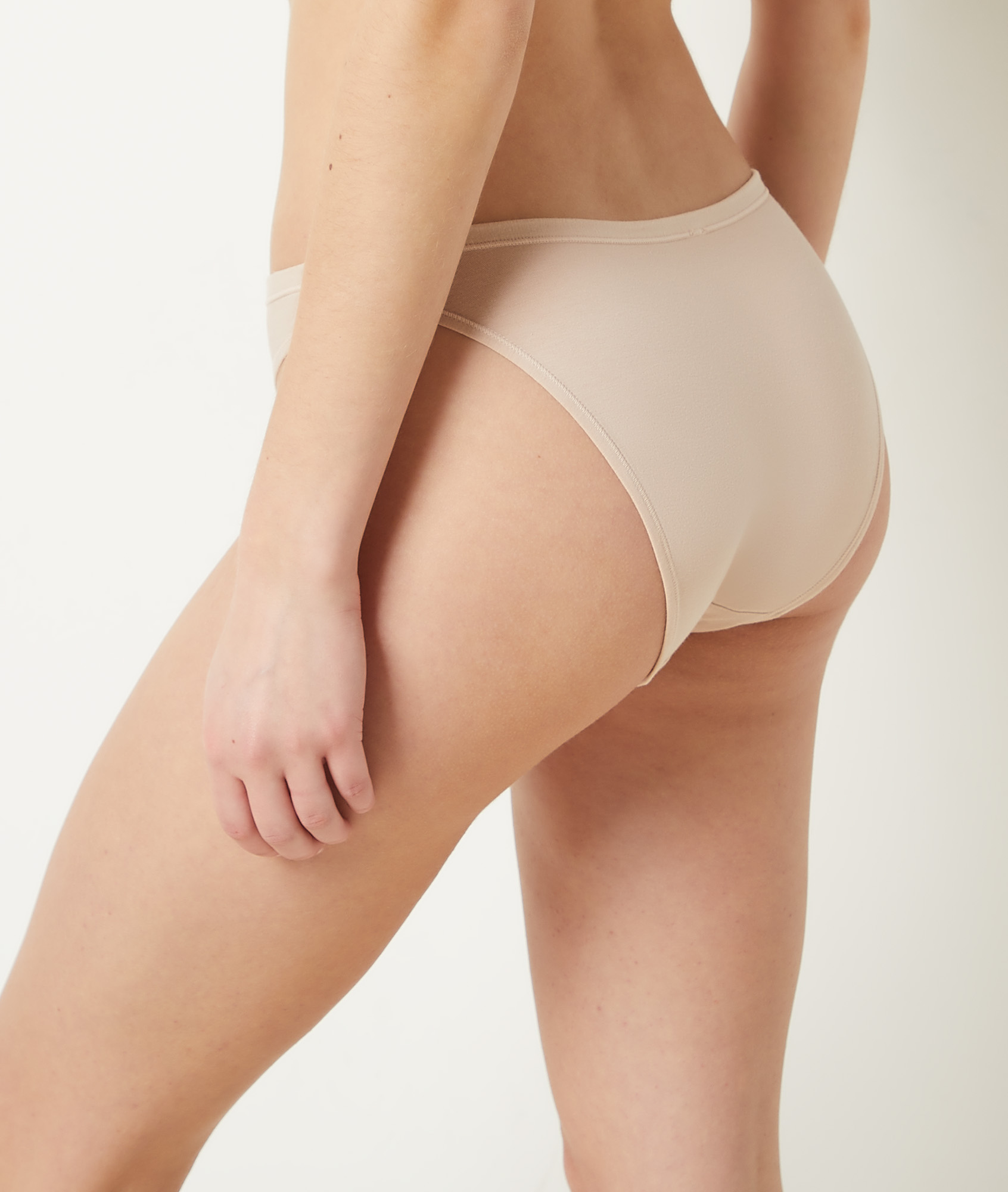 Culotte high leg en coton biologique extensible