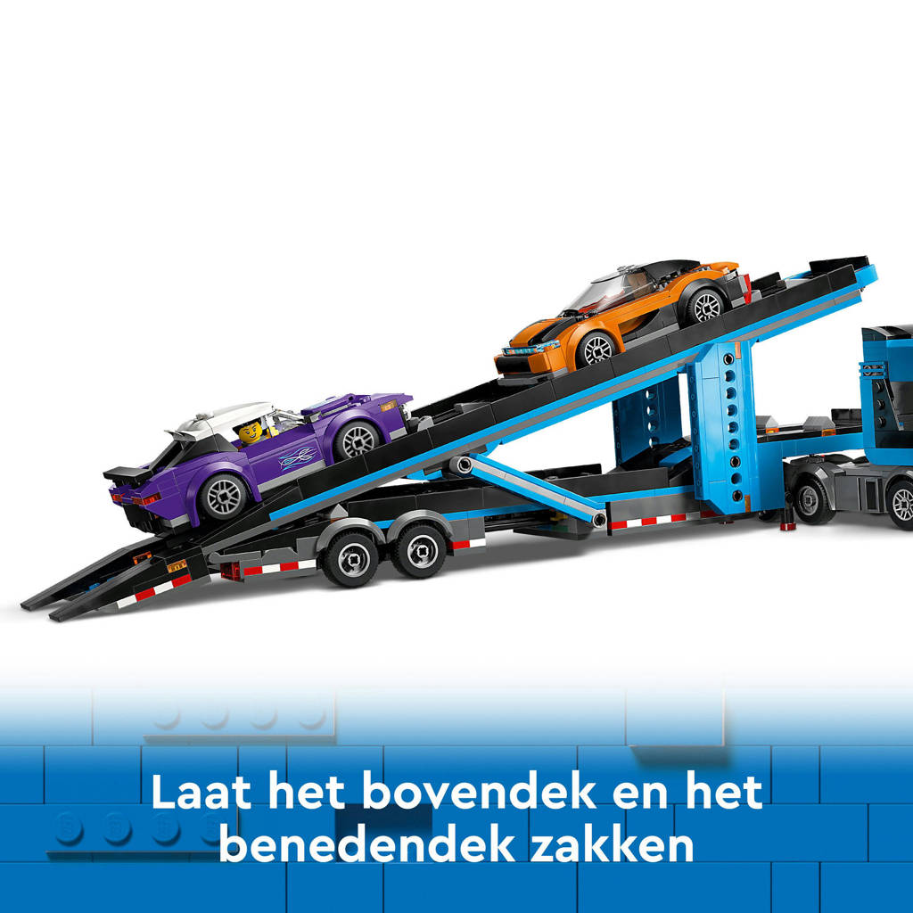 Super truckTransportvoertuig met sportauto's Speelgoed voor Kinderen 60408