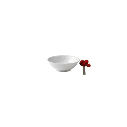 Royal Copenhagen Hvid Halvblonde Skål, Ø15,5 cm