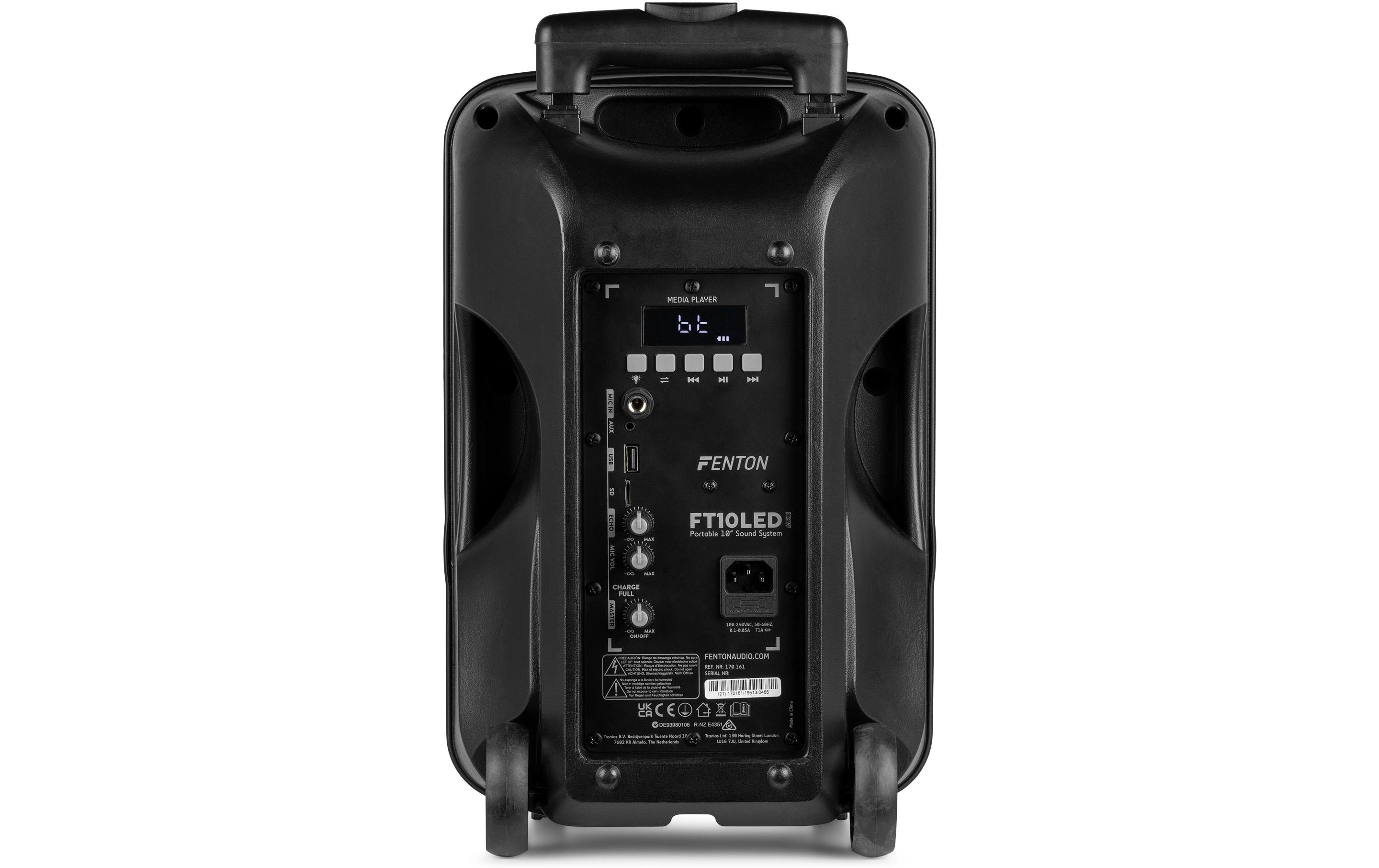 Lautsprecher FT10 lED MK2<br>Tragbarer PA-Lautsprecher mit LED