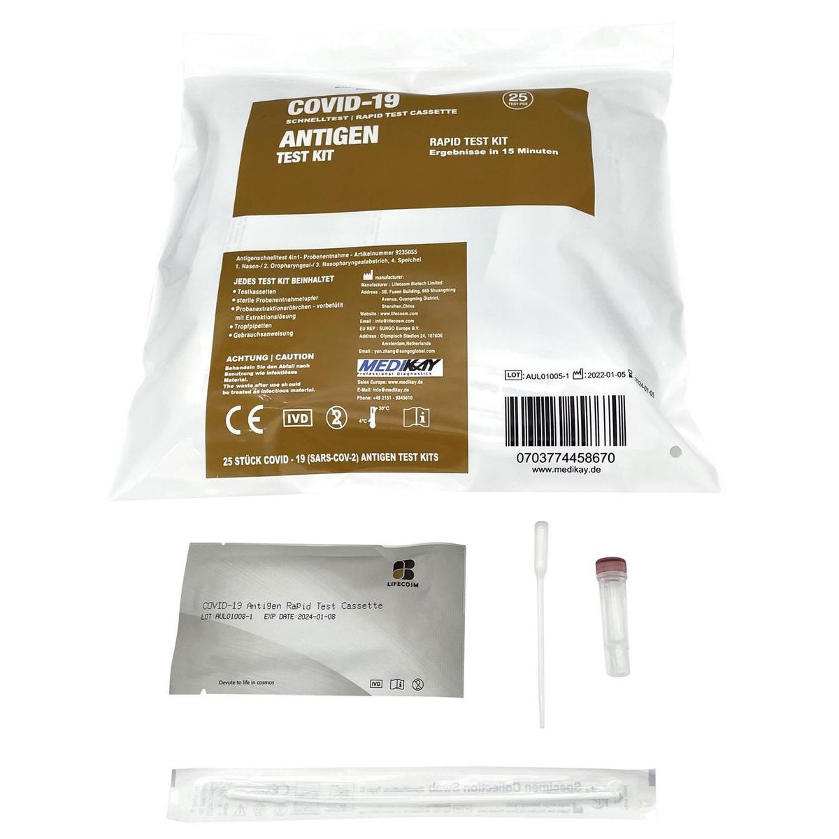 Lifecosm Biotech Limited COVID-19 Schnelltest 4in1 (Profitest)