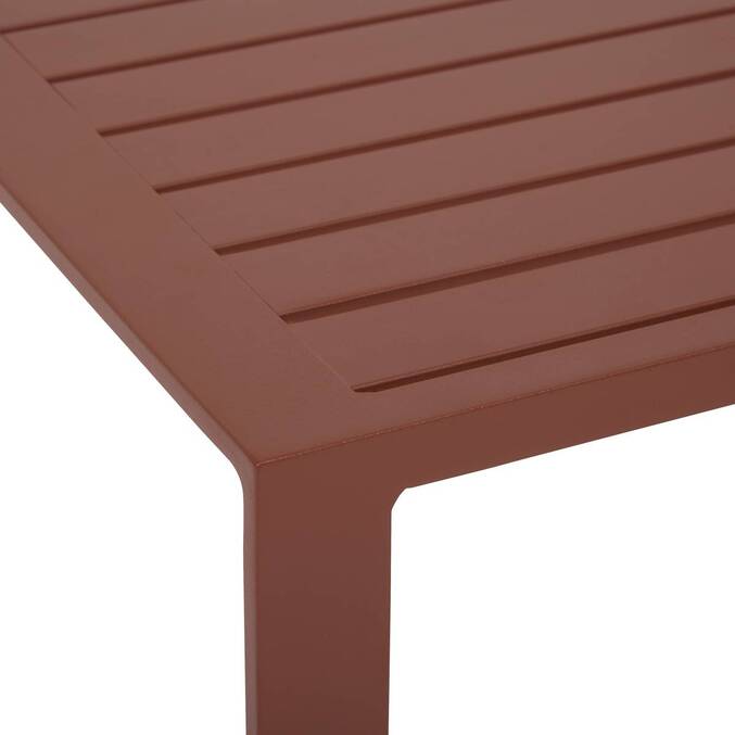 Table d'appoint de jardin carrée EVASION Acajou