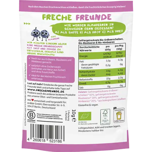 Bio Roter Beerenmix Fruchtchips