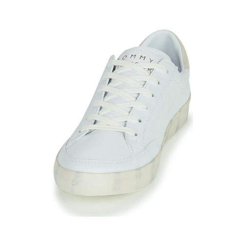 Tommy Hilfiger - TH SIGNATURE LEATHER SNEAKER - Blanc