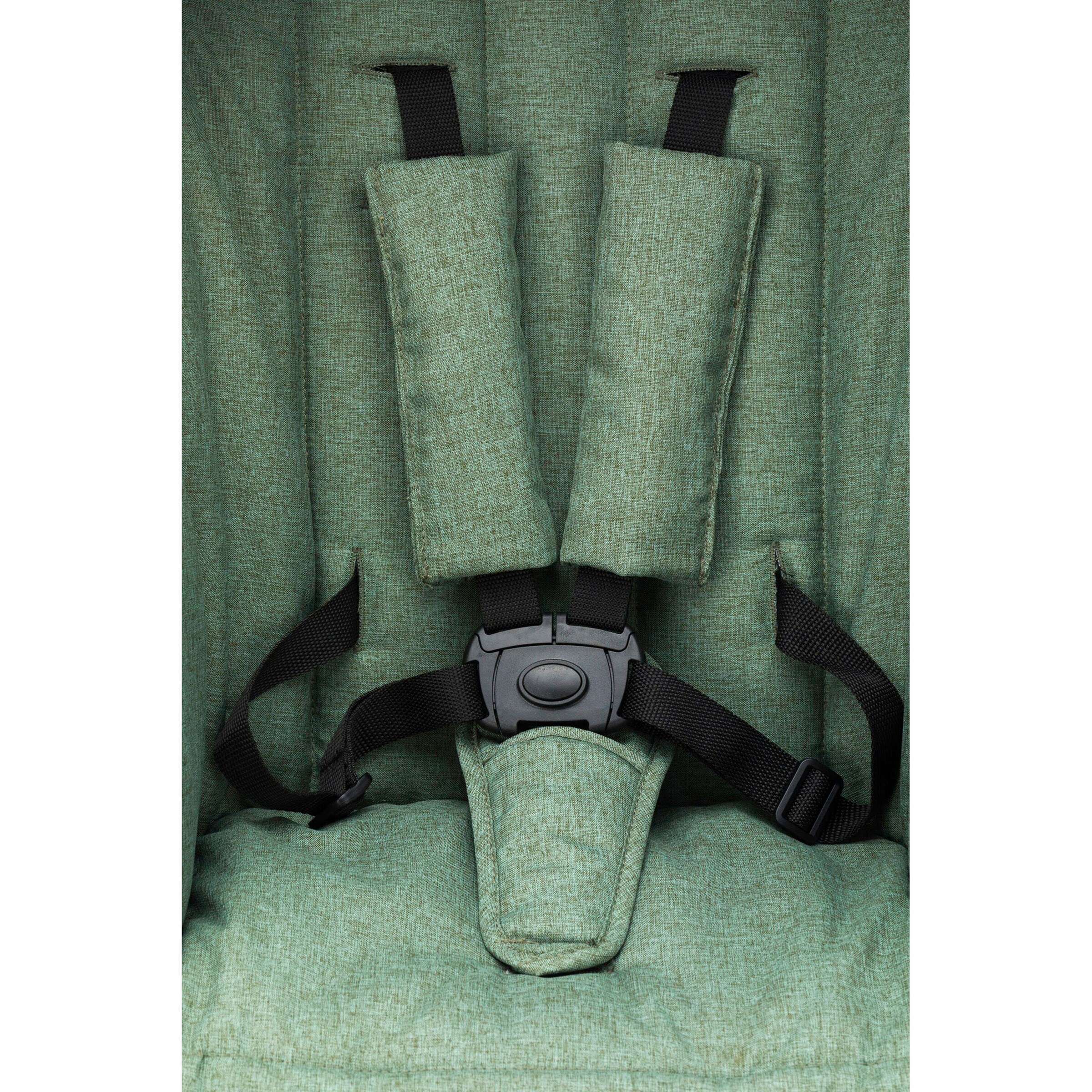 babycab Kombikinderwagen Stockholm Trio-Set (2024) inkl. i-Size Babyschale und Wickeltasche forest green