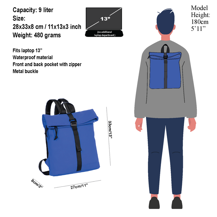 New Rebels los angeles rolltrop mini Middelblauw