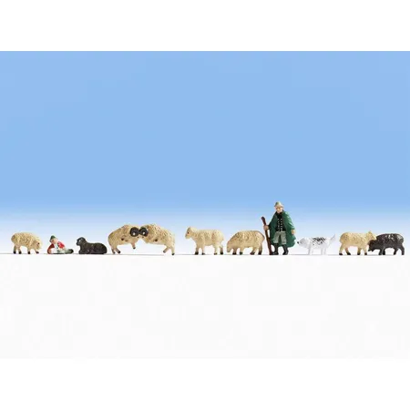 NOCH Schafe und Schäfer, 11 Figuren