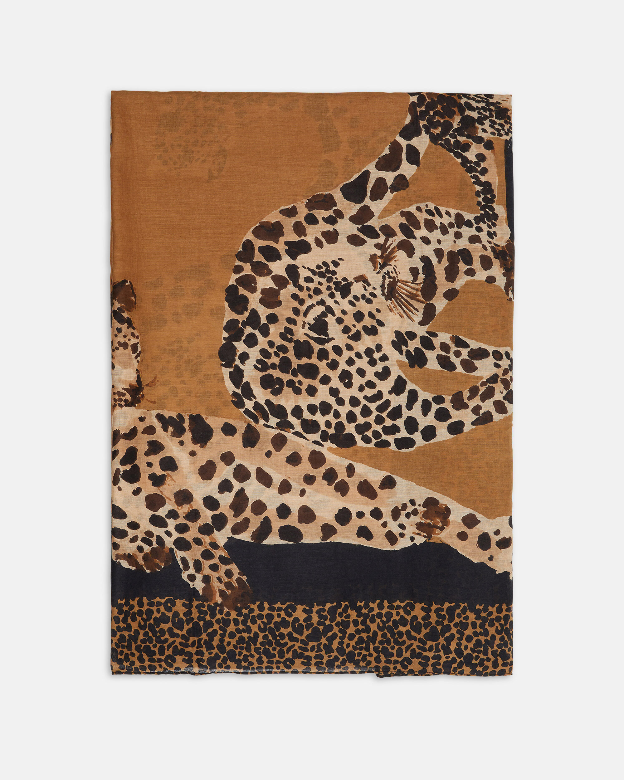 FOULARD BASTIANA Camel noir
