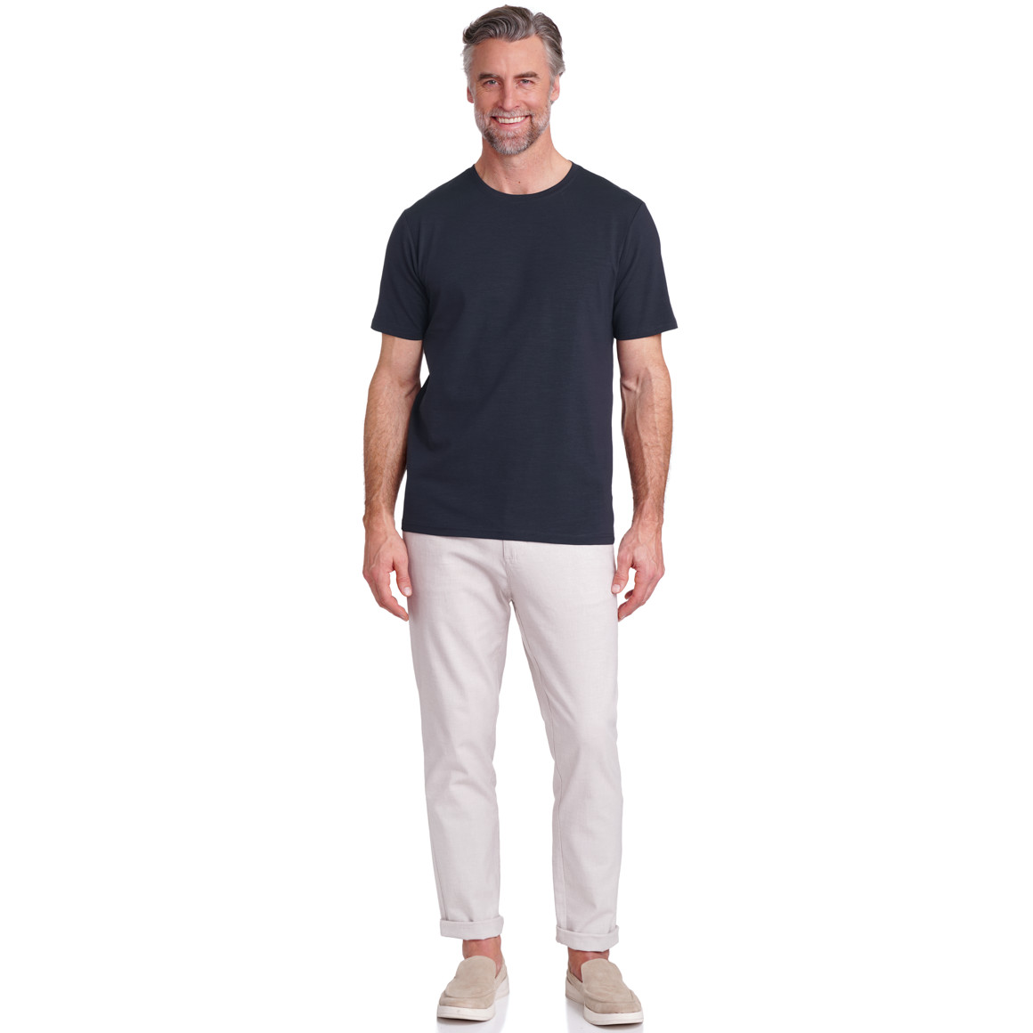 VanVaan Herren T-Shirt mit Rundhalsausschnitt dunkelblau
