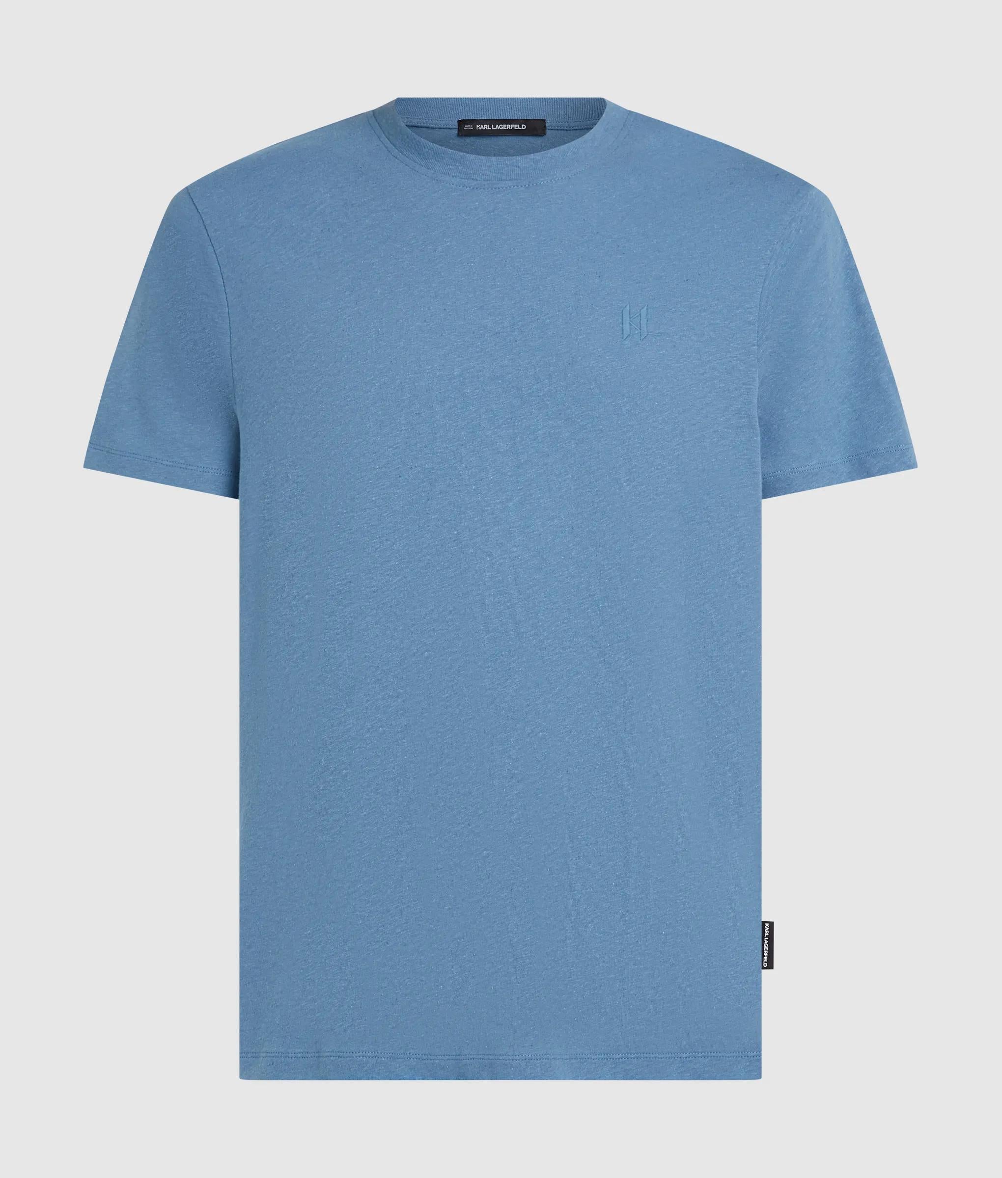 Monogram linnen mengsel t-shirt